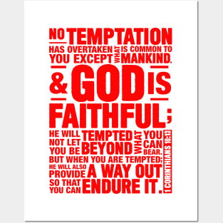 1 Corinthians 10:13 Posters and Art